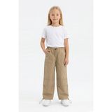 Isobel Isob Unisex Çocuk Lastikli Paraşüt Kumaş Pantolon 8-11 Yaş 7001 - Bej - 13 Yaş