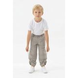 Isobel Isob Unisex Çocuk Lastikli Paraşüt Kumaş Pantolon 8-11 Yaş 7001 - Gri