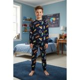 İsobel Kids Erkek Çocuk Uzay Desen Pijama Takım - Lacivert - 3 - 4 Yaş
