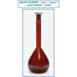 Isolab 014.01.101 Balon Joje Standard Amber Beyaz Skala 100 ml Ns 14/23 2 Adet