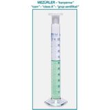 Isolab 016.01.010 Mezür Çalkalama Hexagonal Cam Tabanlı Mavi Skala 10 ml 2 Adet