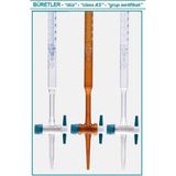 İsolab 017.01.010 10 ml Düz Şeffaf PTFE As Kalite Şelbah Çizgili Büret