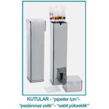 Isolab 022.04.002 Pipet Kutusu - Paslanmaz Çelik - 70 x 70 x 430 mm (1 Adet)