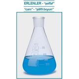 Isolab 028.01.101 Erlen - Cam - Şilifli - 100 ml - NS19/26 (1 Adet)