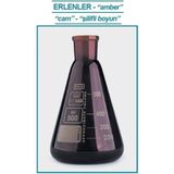 Isolab 028.11.502 Erlen - Cam - Şilifli - Amber - 500 ml - NS29/32 (1 Adet)