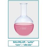 İsolab 029.01.100 Balon - Cam - Dibi Düz - 100 Ml (10 Adet)