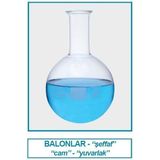 İsolab 029.02.100 Balon - Cam - Dibi Yuvarlak - 100 Ml (10 Adet)