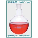 Isolab 030.02.904 Balon - Cam - Dibi Yuvarlak - Şilifli - 4000 ml - NS29/32 (1 Adet)