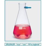 Isolab 040.02.500 Erlen Nuçe Cam P.p Su Giriş Borulu 500 ml 1 Adet