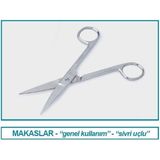Isolab 048.22.130 Makas - Laboratuar Için - Sivri/sivri - 130 mm (1 Adet)