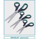 Isolab 048.30.130 Makas Genel Kullanım Için 130 mm Düz 1 Adet