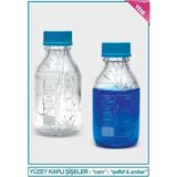 Isolab 061.02.100C Şişe - Borosilikat Cam - Amber - Vidalı Kapaklı - 100 ml - Yüzey Kaplı (1 Adet)