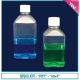 İSOLAB 061.09.500 şişe - PET - steril - 500 ml (96 adet)
