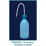 Isolab 062.05.05R Piset P.e Dar Boyun 500 ml Kırmızı 1 Adet