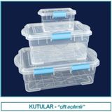 Isolab 062.39.913 Saklama Kutusu - Çift Açılımlı - 13.0 Lt (1 Adet)