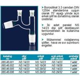 Isolab 065.46.001 Adaptör -Distilasyon-Claisen- DIŞI:NS14/23-ERKEK:NS14/23-AÇILI:NS14/23 (1 Adet)