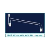 Isolab 065.53.029 Distilasyon Bağlantısı -Kondensersiz- ERKEK:NS29/32-DIŞI:NS14/23-350 mm (1 Adet)