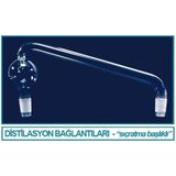 Isolab 065.54.014 Distilasyon Bağlantısı - Sıçratma Tutuculu - Erkek: Ns 29/32 -150 mm (1 Adet)