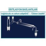 Isolab 065.58.003 Distilasyon BAĞLANTISI-KONDENSERLI&CLAISEN-VAKUM-ERKEK:NS29/32 250 mm (1 Adet)