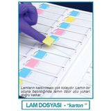 İsolab 076.01.001r Lam Dosyası - Karton - Kırmızı (1 Adet)