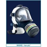 İSOLAB 080.45.001 maske - tam yüz (1 adet)