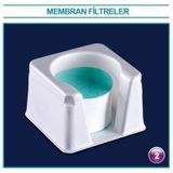 İSOLAB 104.01.013 cam elyaf filtre - 47 mm - 50C - 100 adet