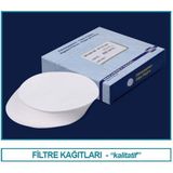 Isolab 106.01.110 Filtre Kağıdı -KALITATIF-M&NAGEL-110 mm - Mavi Bant - Yavaş Akış Hızı (100 Adet)