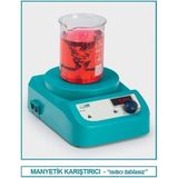 Isolab 613.03.001 Karıştırıcı - Manyetik - Isıtıcısız - LED Göstergeli (1 Adet)