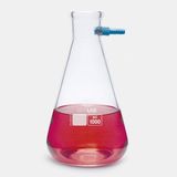 Isolab Erlen - Nuçe - Cam - Polipropilen Yan Kollu 100 ml (1 Paket 1 Adet)