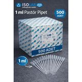 Isolab Plastik Damlalık - Pastör Pipet 1 ml - 500 Adet / Kutu