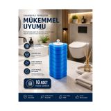 isometric 10'lu Paket Kullan At Klozet Fırçası Yedek Başlığı - Uyumlu Temizlik Süngeri