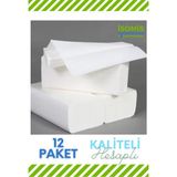 İsomis Z Katlama Dispenser Kağıt Havlu 100 Yaprak 12'li Eko Paket - Beyaz