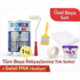 İsonem Isonem Ms 82 Küf - Nem Boyası Seti 1 kg – Neme ve Rutubete Kesin Çözüm + Selsil Pak Hediye