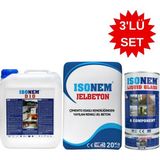 İsonem Jel Beton + D10 Lateks + Liquid Glass 3’lü Set