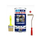 Isonem Sıvı Cam Parlak Su Yalıtımı Rulo Liquid Glass 4 Kg Şeffaf + Kestirme Fırça