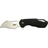 Isonzo 1396BK Siyah Kamp Çakı 18CM - Yarı Otomatik, Kemerlikli, Kutulu