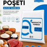 İsopack 14X28 cm 0,5 Lik 1 kg Kalın Et Poşeti Bakliyat Poşeti Şeffaf Şeker Bakkaliye Torbası - 5 PK
