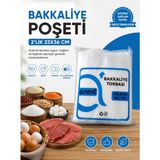 İsopack 23X36 cm 2 Lik 1 kg Kalın Et Poşeti Bakliyat Poşeti Şeffaf Şeker Bakkaliye Torbası