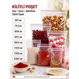 İsopack Kilitli Poşet 6x7 cm 100 Paket Kına,çerez,şekerleme,ziynet Eşyası Paketleme - Şeffaf - 5 pk