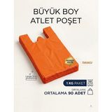 İsopack Turuncu Atlet Poşet Büyük Boy Market,manav,çöp Genel Kullanım - 5 KG