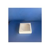ısp hediye 16x16x4 BEYAZ ASETAT KAPAKLI HEDİYE KUTUSU 25 'Lİ
