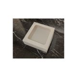 ısp hediye 19x19x7 BEYAZ ASETAT KAPAKLI KUTU (10adet )