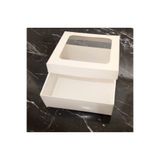 ısp hediye 19x19x7 BEYAZ ASETAT KAPAKLI KUTU 25 'Lİ