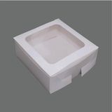ısp hediye 20x20x8 Beyaz pencereli Hediye Kutusu (25adet)