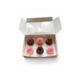 ısp hediye 6 Gözlü CupCake Kutu (25adet)