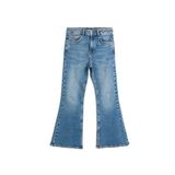 İspanyol Paça Kot Pantolon Yırtmaçlı Pamuklu Cepli - Flare Jean