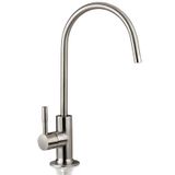 Ispring GA1-BN 16,5 x 27,9 cm 14OZ masif pirinç ağır zorunlu su filtresi Designer musluk – EU stil High-spout, GA1-BN