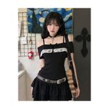 İsra Ayyıldız Moonstar Collection Coquette lolita madonna yaka ek askılı tam boy bluz