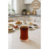 isra kristal 6’lı Kristal Desenli İnce Belli Çay Bardağı Seti – Şık Cam Bardaklar