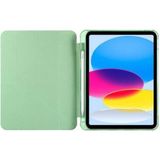 Israh Apple iPad Pro 12.9 2021 / 2022 Için Uyumlu Kılıf Tri Folding Kalem Bölmeli Kalemlikli Standlı Kapak - Açık Yeşil